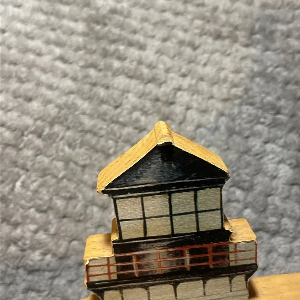 Nautical Lighthouse Wall Hook Decor - Red and Brown